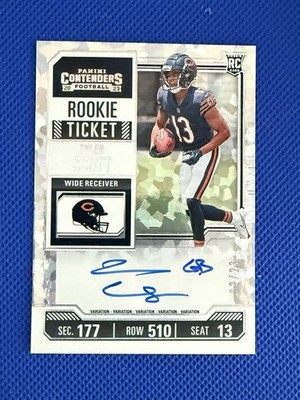 2023 Contenders Rookie Ticket Cracked Ice #138 Tyler Scott RC Auto Bears /23