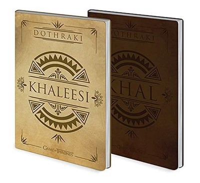 Game of Thrones Journal Notebooks (Khal and Khaleesi Design) Set of 2 Notebooks