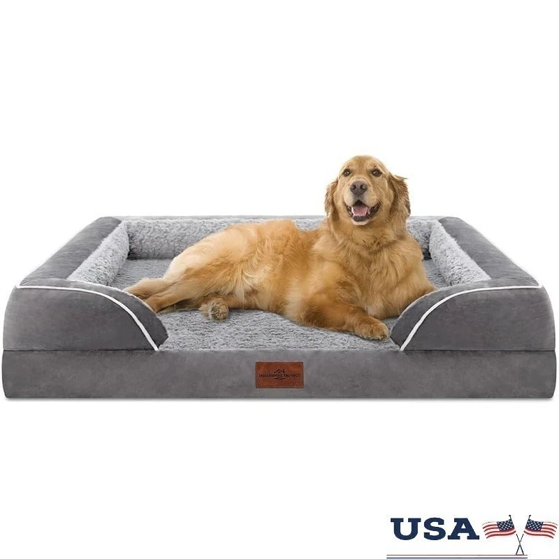 Orthopedic Dog Bed Large Non Slip Waterproof Washable Foam Cushion Pets New