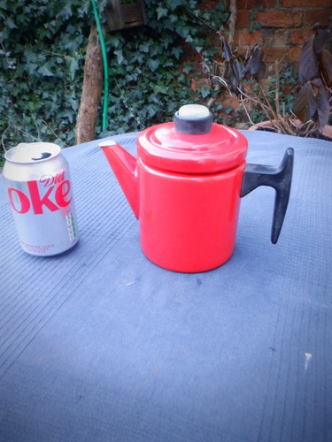 Vintage Enamel Ware Finel Arabia Coffee Pot - Stove Top Coffee Percolator