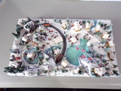 #ad #ad Thomas Kinkade Christmas Village MiniaturesSki Resort $99.99