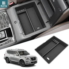 RUIYA Car Center Console Storage Tray Organizer Box For 2021-2024 Nissan Armada