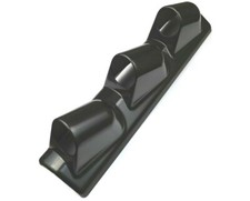 52mm 2 1/16" Car A-Pillar Pod Mount Universal Triple Gauge holder Black-MGA3/CKR