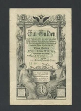 AUSTRIA 1 gulden 1866 Krause A150 Banknotes
