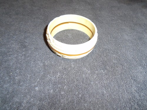 celluloid and bakelite bracelet, cream