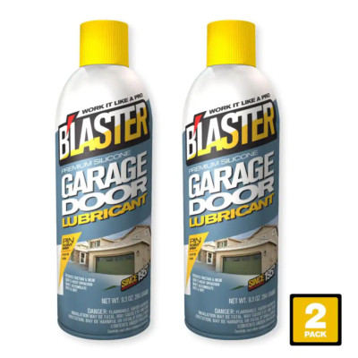 9.3 Oz. Premium Silicone Garage Door Lubricant Spray Pack of 2 Maintenance New