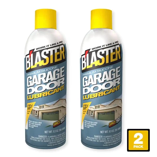 9.3 Oz. Premium Silicone Garage Door Lubricant Spray Pack of 2 Maintenance New