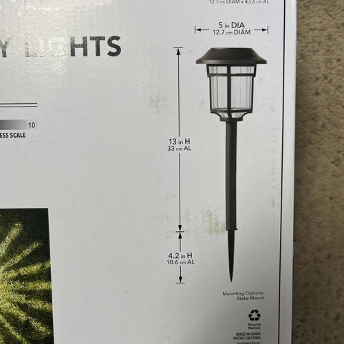 Hampton Bay 10 Lumens Bronze LED Outdoor Solar Path Light (6-Pack) - 第 4/4 張圖片