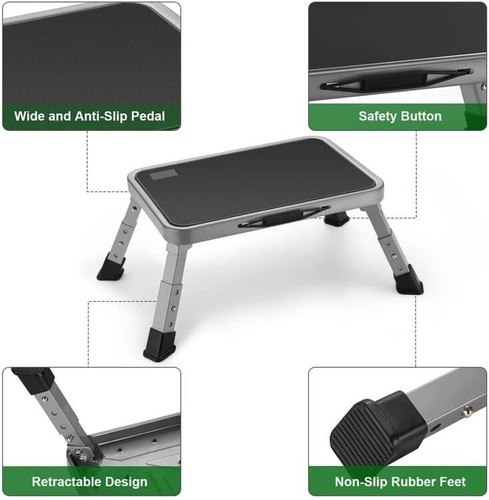Multi-Purpose Foldable Step Stool - Sturdy & Durable - 150 Kg/330 Lbs Capacity - Picture 6 of 9