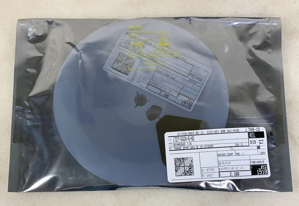 2100 piezas - BCM856BS, 115 - NXP - BJT matriz de transistores 2 PNP emparejados SMD TSSOP-6 Foto 3 de 4