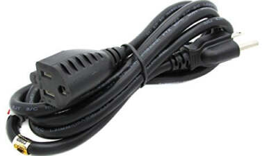 RiteAV 25 Feet Power Extension Cord Black (Outdoor Direct Burial Certified)