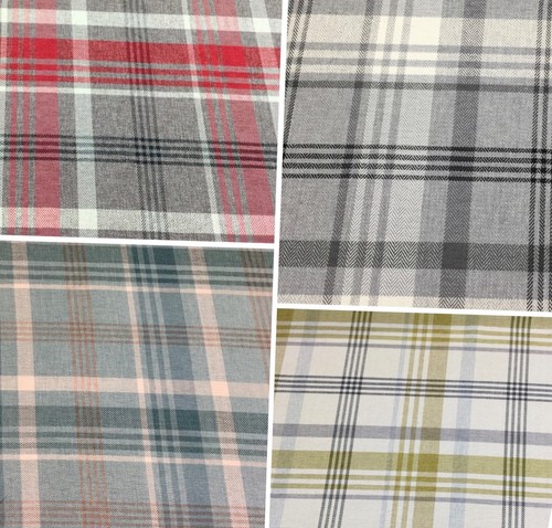 Tissu rembourrage/rideau tartan/check Porter and Stone MELROSE, épais et solide - Photo 1/8