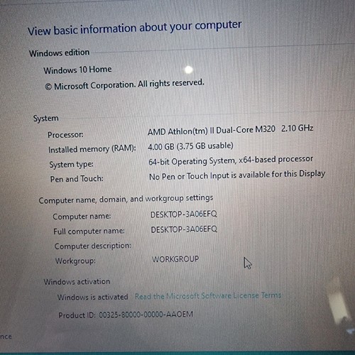 Lenovo G555 laptop , 500Gb HDD, 4Gb RAM, Win 10, READ DESCRIPTION - Picture 7 of 19