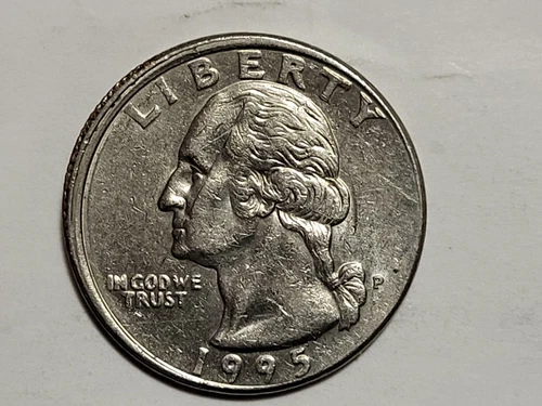 1995 P Quarter  RARE Broadstruck error