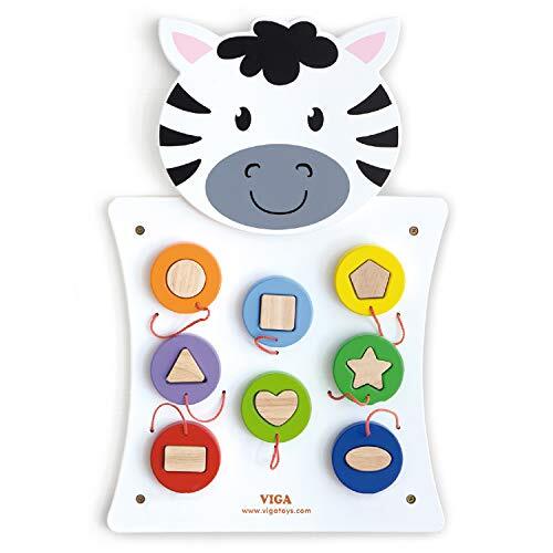 VIGATOYS- Viga Toys – Gioco da Parete – Zebra, 50681 (q6e)