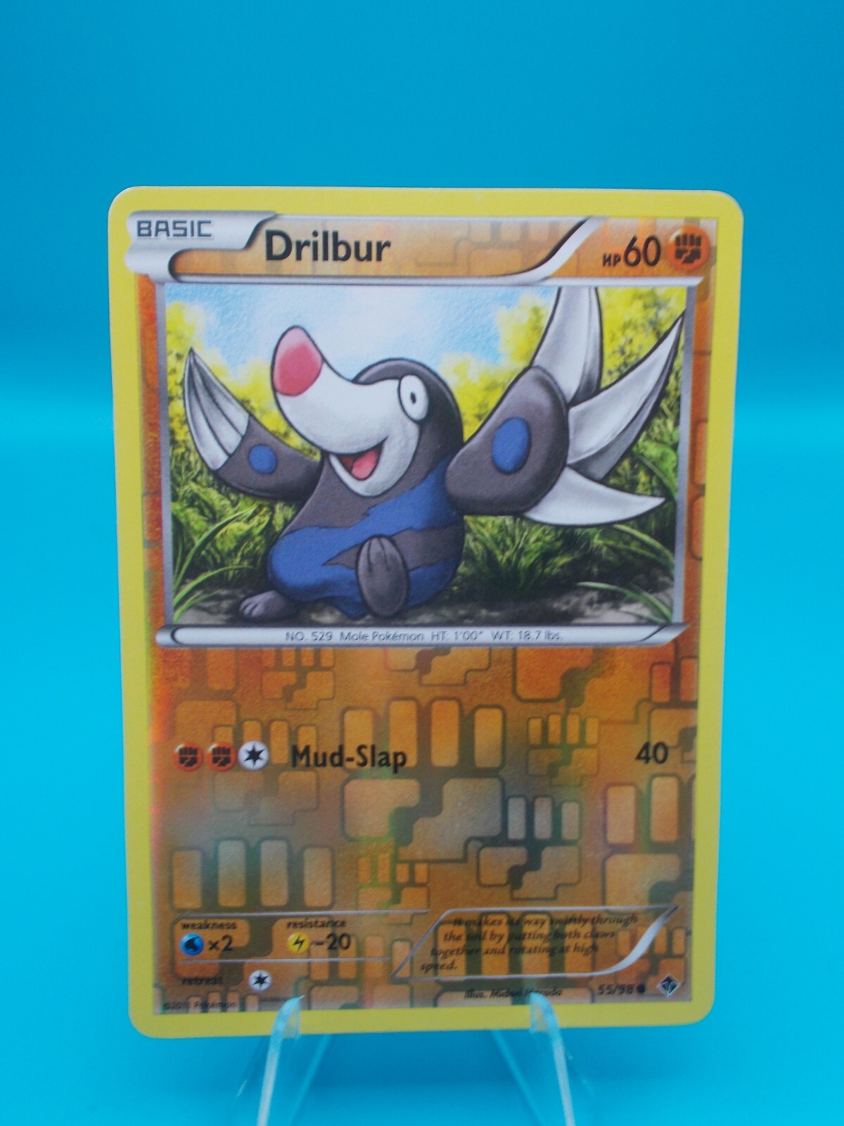 Drilbur 55/98 Emerging Powers Pokémon TCG Reverse Holo Near Mint/Mint