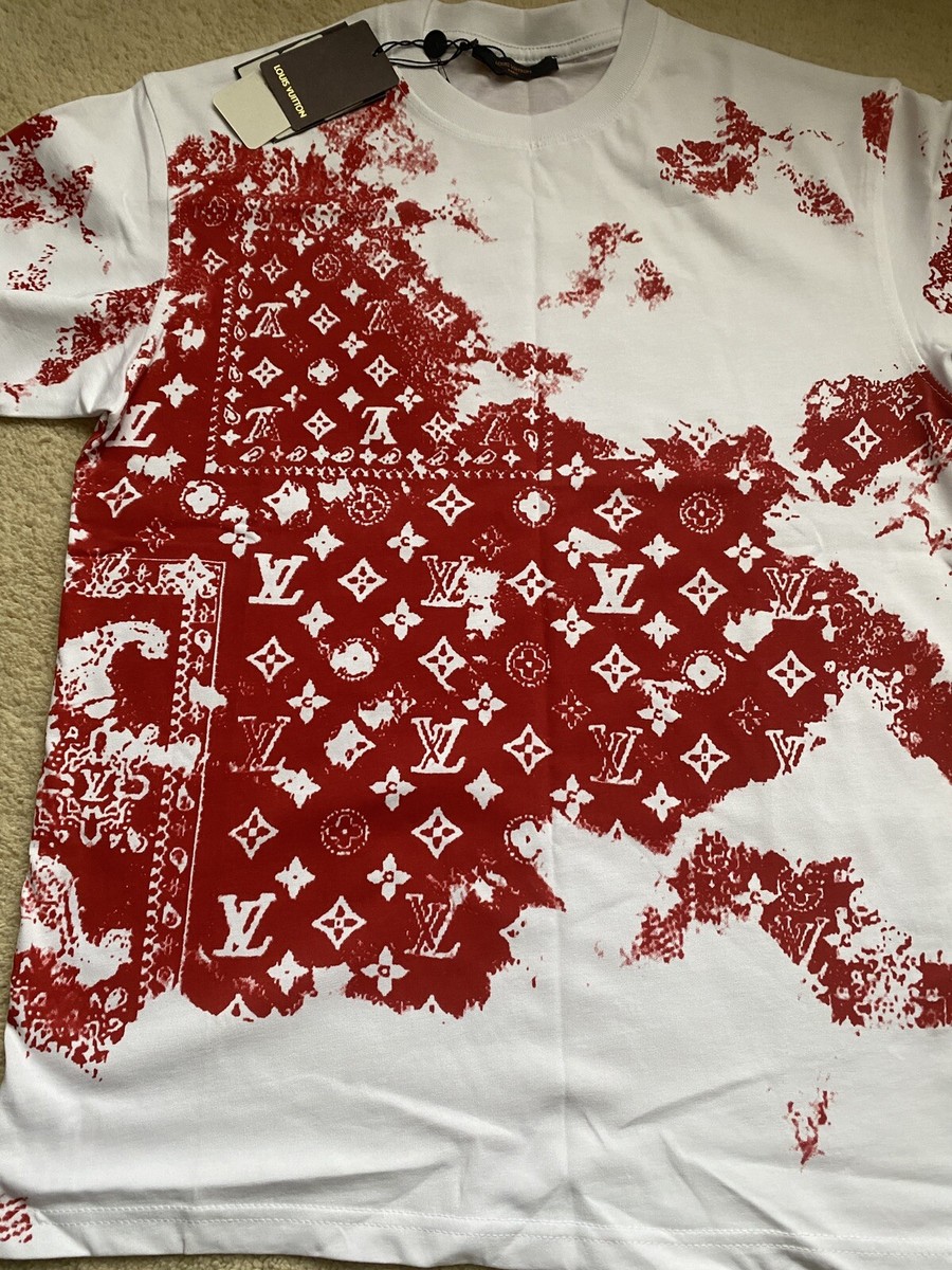 Louis Vuitton Monogram Bandana Printed T-Shirt Size L | eBay UK