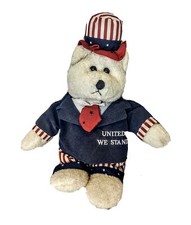 4th of July Uncle Sam Teddy Bear Plush Toy Do...