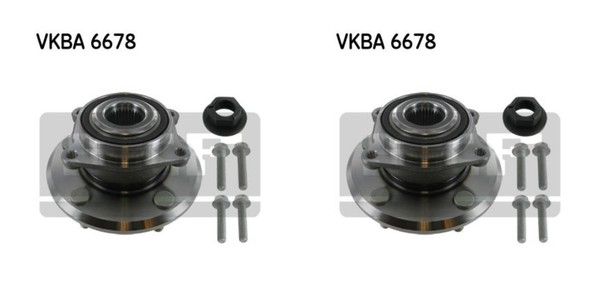 SKF 2X Radnabe Radlagersatz Vorderachse Rechts Links FüR Dodge Journey-image