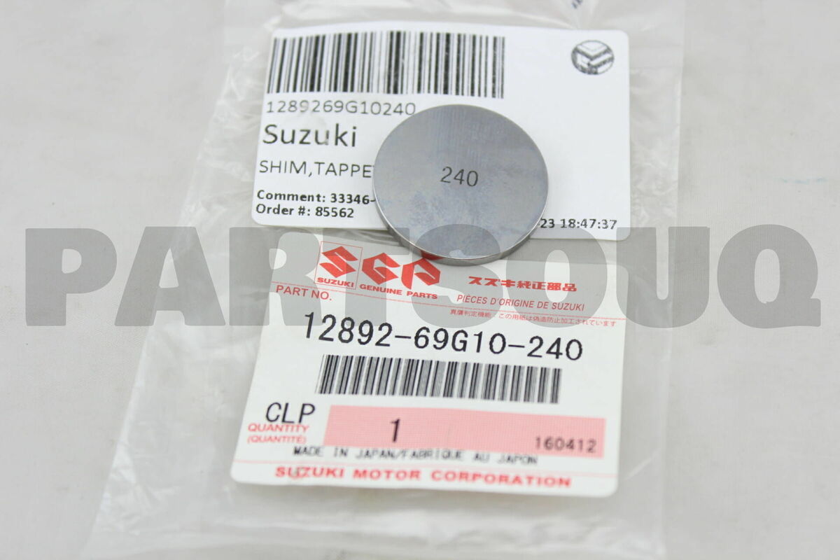 kazukiさん専用 1289269G10240 Genuine Suzuki SHIM,TAPPET,T:2.400 12892-69G10