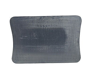 Two New OEM GM Blue Rubber-Vinyl Rear Floor Mats w/GM Logo