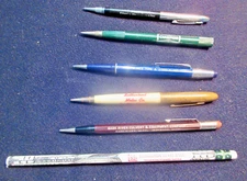 5 Vintage Advertising Mechanical Pencils Wisconsin Bark River Champion Tires +1