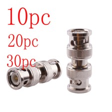 10pc 20 pc 30 RF Coaxial Adapter Connector BNC Male to Male Plug Jack Cable Cord