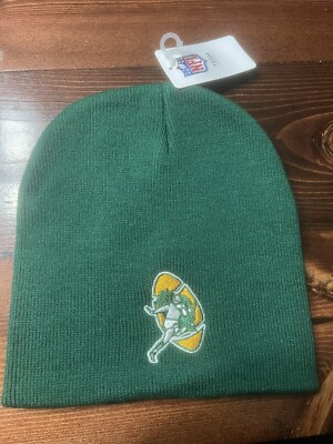 New NFL Green Bay Packers 60s LOGO Knit Beanie Hat