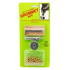 C.S. Osborne Set-It-Yourself Grommet Kit K234-00, 3/16" Hole, W/ Brass Grommets