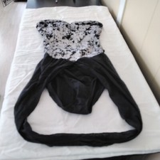 Designs for Dance Pageant Halloween Costume Black/Silver Size SA Open Back