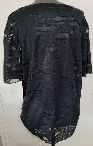 Camisa de malla gótica Folter XL decadencia. Nuevo nunca usado con etiqueta original 2009 - Imagen 7 de 7