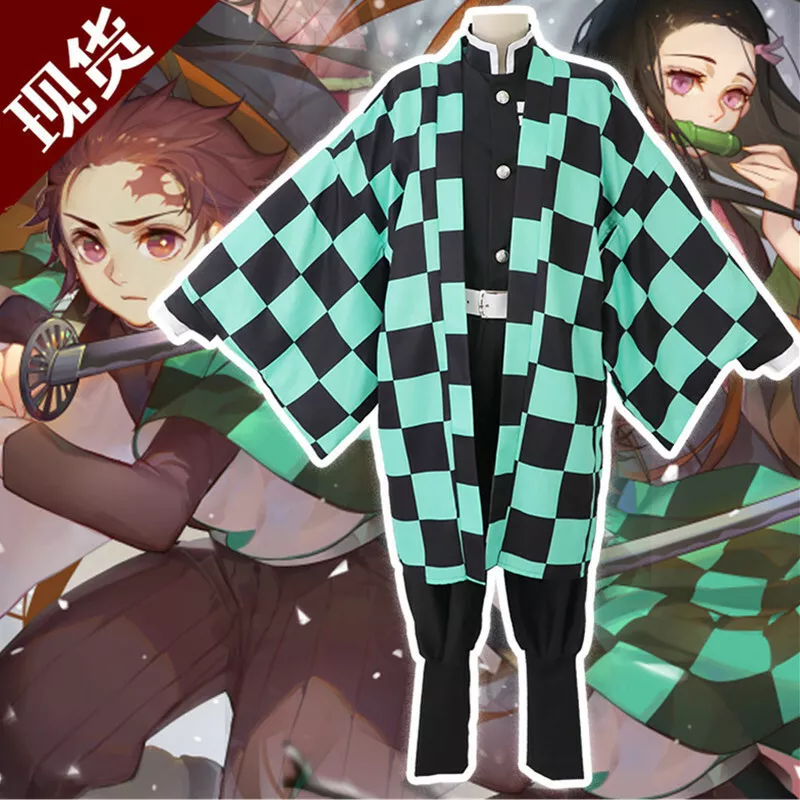 Cosplay Anime Demon Slayer Kimetsu no Yaiba Kamado Tanjirou Halloween  Costume