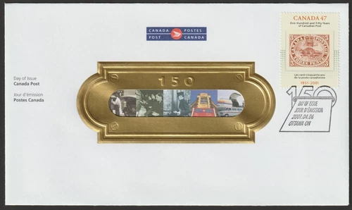 Canada #1900, Canada Post-150 Years , Official First Day Cover, FDC 2001