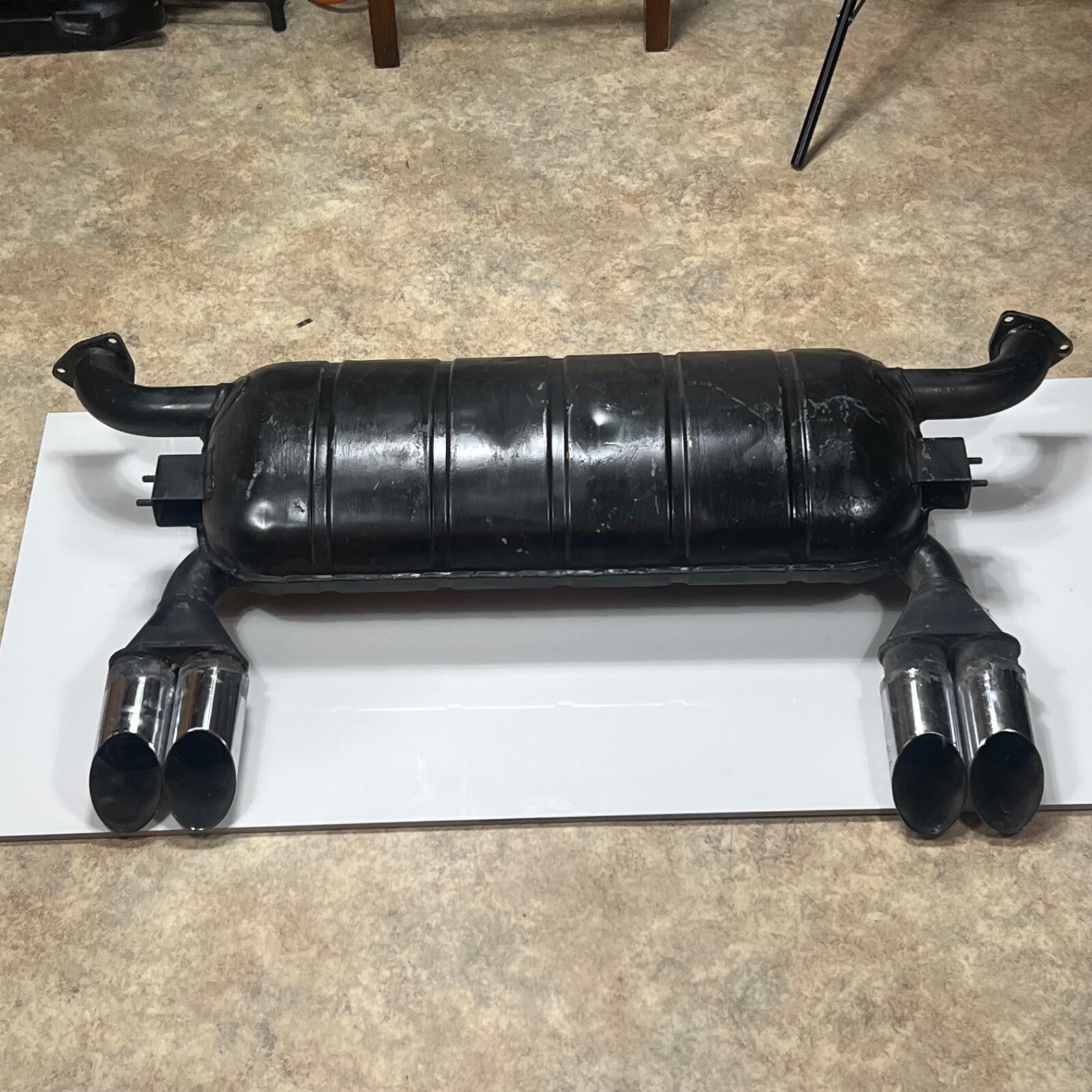 Ferrari OEM Exhaust Muffler 118353 | Fits 308 QV & Mondial QV Euro 1983-1985