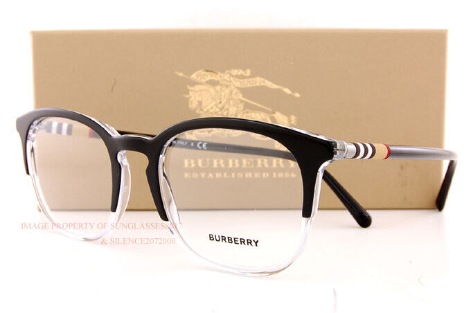 Brand New BURBERRY Eyeglass Frames BE 2272 3029 Black For Men Women Size 53