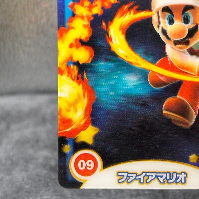 Super Mario Galaxy 2 Chractor Card Fire Mario No.09 Nintendo 2010