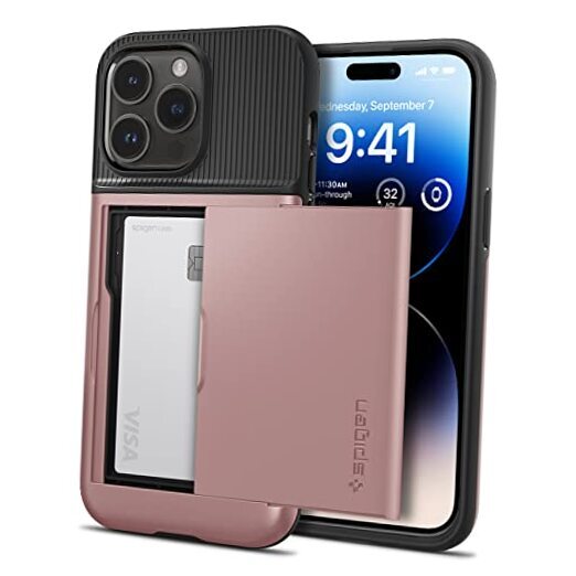 Slim Armor CS Designed for iPhone 14 Pro Case (2022) [Military-Grade Rose Gold