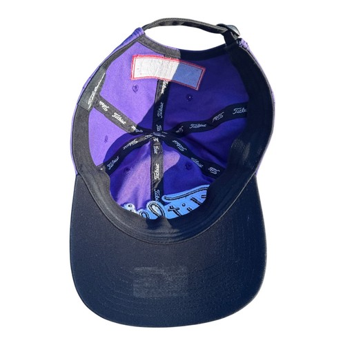 Titleist Men's 'PRO-V1' 'FJ' Contrast Stitch Adjustable Hat/Cap-Purple/White - Picture 7 of 9