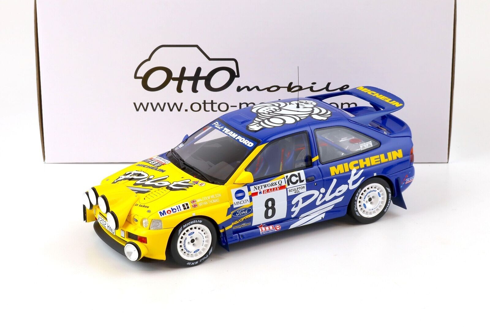 118 Otto Models OTT994 Malcolm Wilson Ford Escort Cosworth 3rd RAC