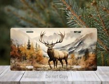 Elk aluminum license plate, CHOICE, vanity plate, wildlife, FREE ship, nature