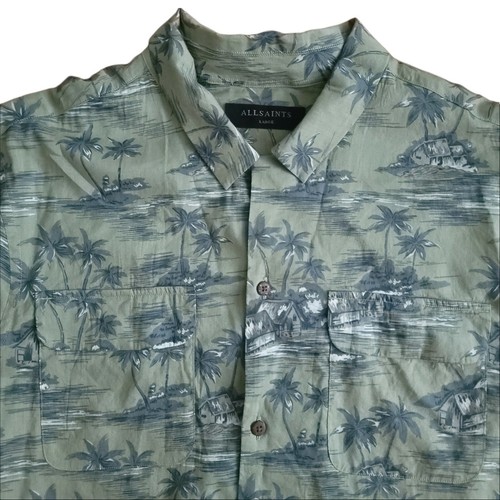 Allsaints Hawaiian Aloha Camp Shirt 