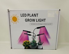 LED Plant Grow Light Adjustable Gooseneck 4 Lights For All Stages of Plant Growt