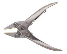 5-1/2" Flat Parallel Pliers with Flat Brass Jaws Jewelry Making Metal Forming