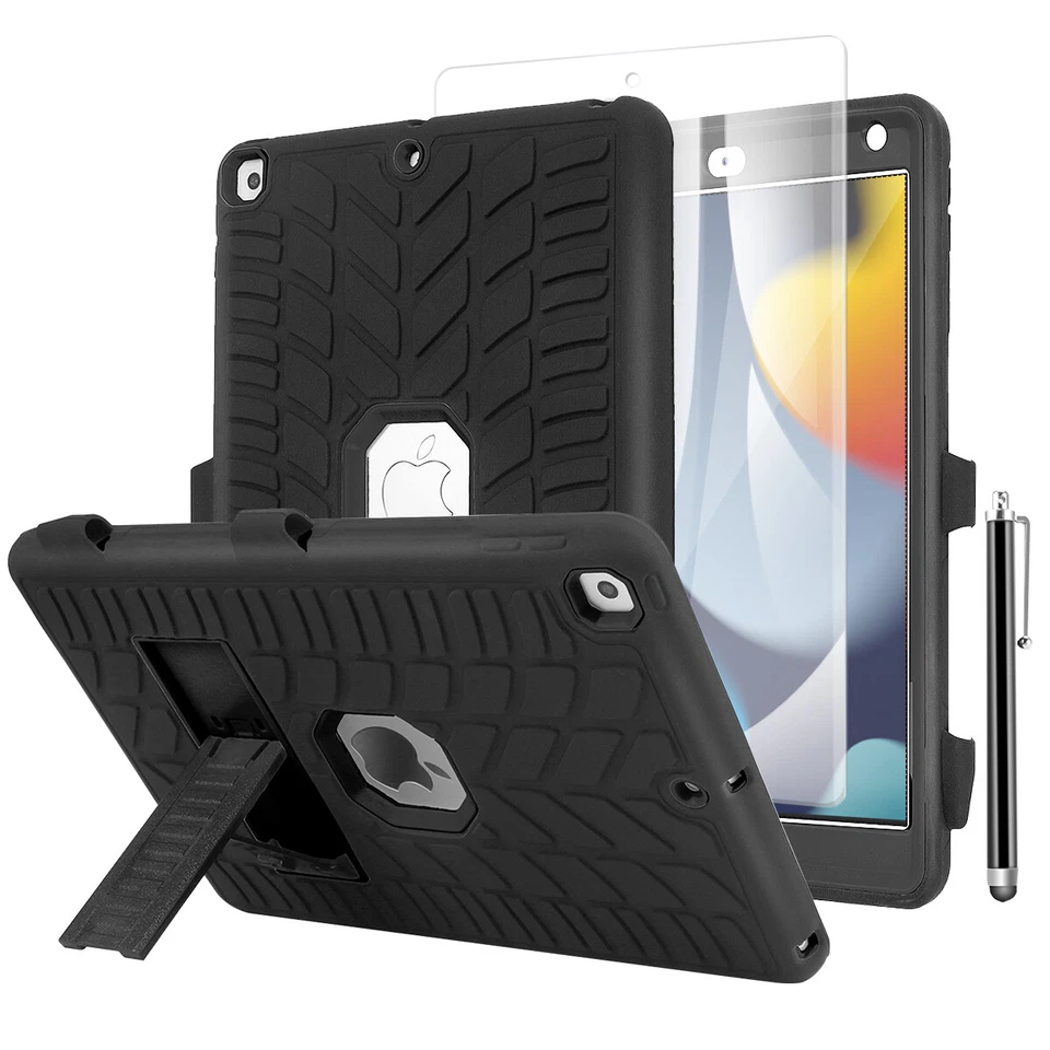 For iPad 9th/ 8th/7th Gen Case Heavy Duty Shockproof Stand+Screen Protector+Pen - Image 2 of 4