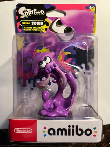 NINTENDO AMIIBO SPLATOON PURPLE INKLING SQUID USA VERSION BRAND NEW SEALED