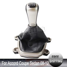For Honda Accord Coupe Sedan 2008-12 Us 5 Speed Manual Gear Shift Knob With Boot