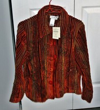 NWT Coldwater Creek Sz PM Rich Textured Art-to-Wear Jacket Petite medium