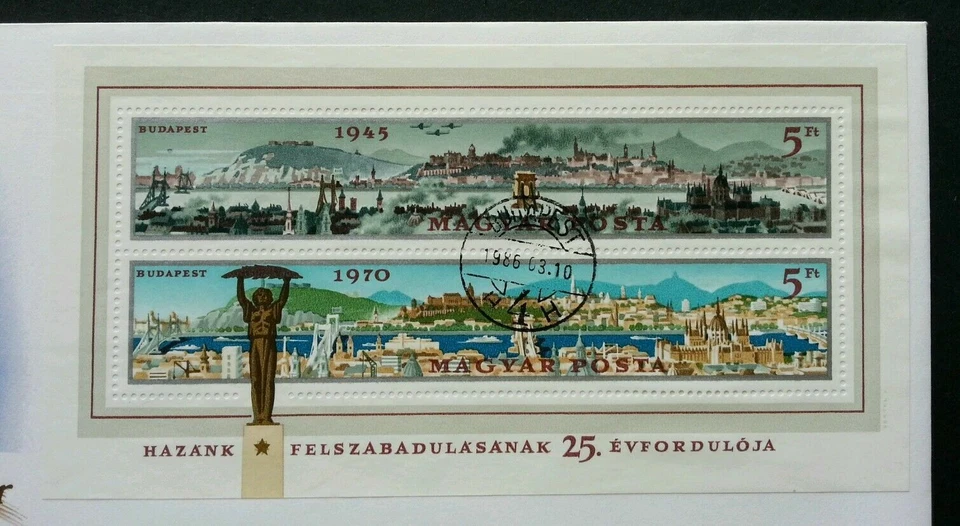 [SJ] Hungary 1986 City Place Musicians Voilin FDC (banknote cover) - Image 4 of 4