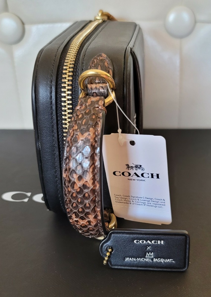 Coach X Jean Michel Basquiat Alie Camera Bag With Snakeskin Coach X Jean Michel Basquiat Alie Camera Bag With Snakeskin