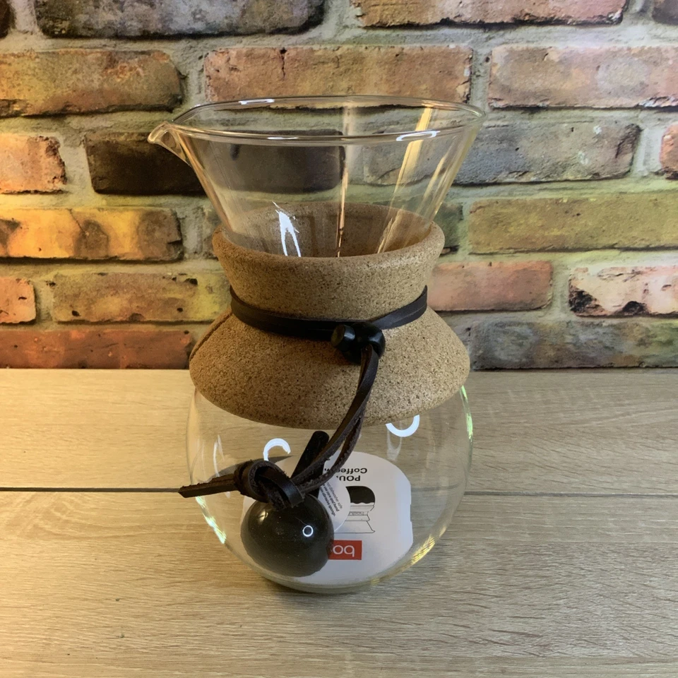 New In Box Bodum Pour Over Coffee Maker w/Permanent Filter 8 Cup Glass Carafe - Image 3 of 4